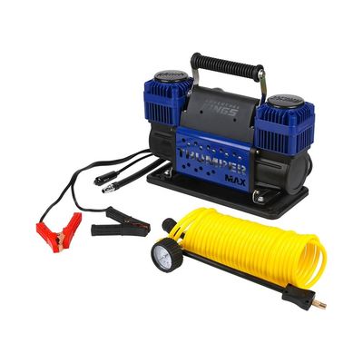 강력한 12V/24V 150PSI 타이어 펌퍼, 2.4M 배터리 클립과 고속 펌퍼