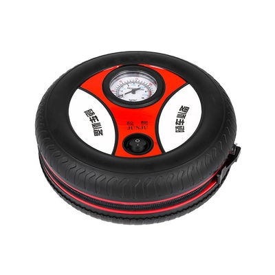 250PSI 공기 압력 및 켜고 끄는 스위치와 함께 둥근 타이어 모양 휴대용 자동차 타이어 펌퍼